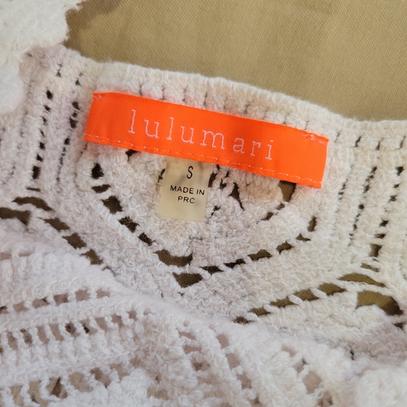 Lulumari White Crochet Patchwork Dress - Picture 4 of 6